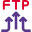 FTP application for data uploading from multiple sources icon