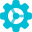 Cog wheel for application and computer management icon