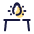 Mesa de comedor de luz icon