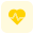 Cardiology department in the hospital with a heart and an oscillating wave logotype icon