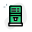 Automatic check-in machine with boarding pass generation icon