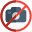 No photography allowed in sensitive area of the location icon