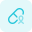 Cancer medication isolated on a white background icon