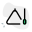 Triangle music instrument with a drumstick layout icon