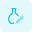 Blood serum testing at laboratory isolated on a white background icon