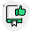 Book on a feedback gesture isolated on a white background icon