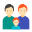 famiglia-due-uomini-tipo-pelle-1 icon