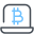 Laptop Bitcoin icon