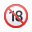 emoji de ninguém com menos de dezoito anos icon