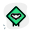 logotipo-esterno-di-intrusione-di-animali-su-scatola-quadrata-verde-traffico-tal-revivo icon