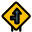 Intersect road from left towards front lane road signal icon