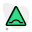 Triangular shape signboard with an alertness displayed icon