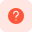 Question mark sign for help and support section icon
