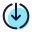 둥근 다운 로그인 icon