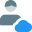 Cloud server login access isolated on a white background icon