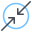 中心への矢印 icon