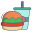 Stuffed Bean Burger With Coke icon