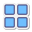 cuatro cuadrados icon