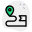 Location with pin for navigation isolated on a white background icon