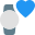 Heart rate sensor on smartwatch isolated on white background icon