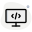 Computer program with defined codes research layout icon