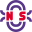 South and North Pole of a magnetic device icon