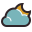 Leichter Regen Nacht icon