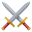 spade incrociate icon