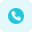 Handphone receiver isolated in a white background icon