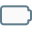 Battery level is zero isolated on white background icon