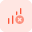 Mobile phone cellular network disconnected isolated on a white background icon