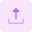 Digital upload document file with tray technology icon