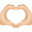 Herz-Hände-heller-Hautton-Emoji icon