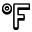 Symbole Fahrenheit icon