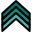 Military triple badge stripes for high ranking officers icon