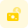 Money coin and banknote currency isolated on a white background icon