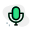 Microphone for audio amplification recording and for other purposes icon