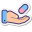 Main avec une pilule icon