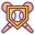 campeonato-externo-beisbol-flaticons-color-lineal-iconos-planos-3 icon