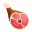 emoji viande sur os icon