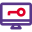 Password authentication for desktop computer admin login icon