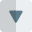 Down arrow navigation button on computer button icon