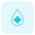 Blood bank with droplet and plus logotype layout icon