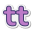 Lowercase t icon