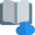 Book Stored on a cloud computing a storage icon