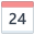 Calendar 24 icon