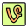 Vine V logotype is video sharing microblogging portal icon