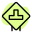 T Road top connected intersection road signal icon