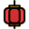 Square lantern or lampion celebration as it symbolizes the wish for a bright future icon