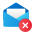 Excluir envelope aberto icon